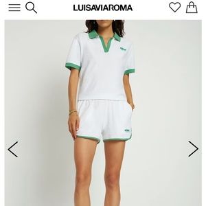 COPY - NWT sporty & rich x prince tennis terry cloth short set Small